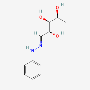 5-Deoxy-L-ribose phenylhydrazone structure, CAS 123168-30-9