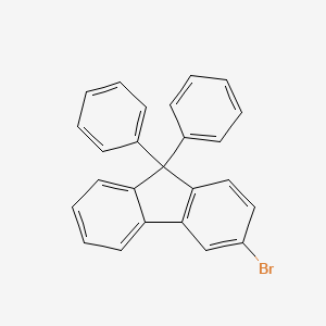 3-BroMo-9,9-diphenyl-9H-fluorene structure, CAS 1547491-70-2