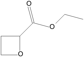 oxetane-2-carboxylic acid ethyl ester structure, CAS 28418-00-0