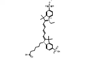 Cy5 structure, CAS 146368-11-8
