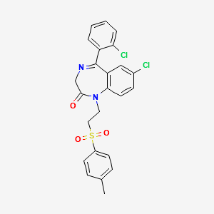 Tolufazepam structure, CAS 86273-92-9