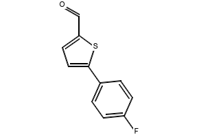 5-(4-Fluorophenyl)thiophene-2-carboxaldehyde structure, CAS 249504-38-9
