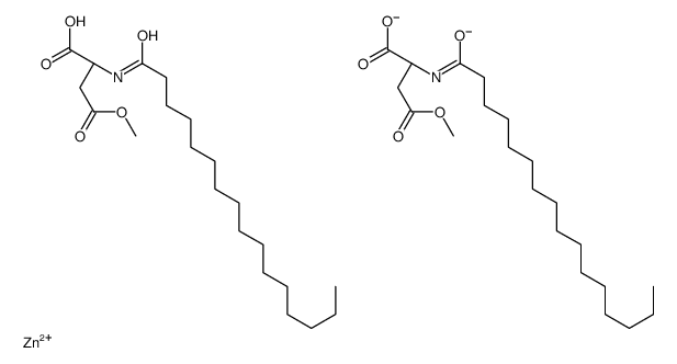zinc bis-(methyl palmitoyl aspartate) structure, CAS 885513-46-2