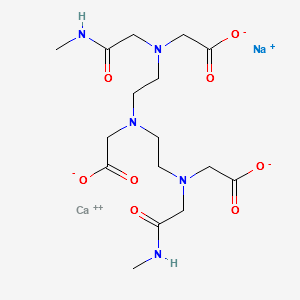 calcium sodium 2-[bis[2-(carboxylatomethyl-(methylcarbamoylmethyl)amino)ethyl]amino]acetate structure, CAS 131410-50-9