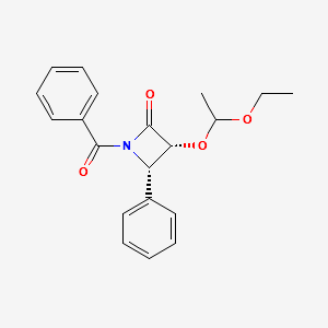 (3R,4S)-1-Benzoyl-3-(1-ethoxyethoxy)-4-phenyl-2-azetidinone structure, CAS 201856-53-3