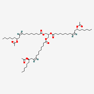 GLYCEROL TRIACETYLRICINOLEATE structure, CAS 101-34-8