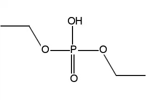 DIETHYL PHOSPHATE structure, CAS 598-02-7