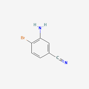 3-amino-4-bromobenzonitrile structure, CAS 72635-78-0