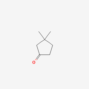 3,3-DiMethyl-cyclopentanone structure, CAS 20500-49-6