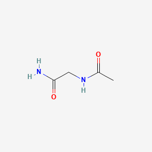 N-ACETYLGLYCINAMIDE structure, CAS 2620-63-5