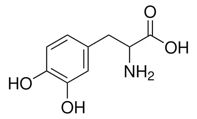 DL-DOPA structure, CAS 63-84-3