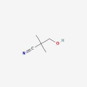 3-hydroxy-2,2-dimethylpropanenitrile structure, CAS 19295-57-9