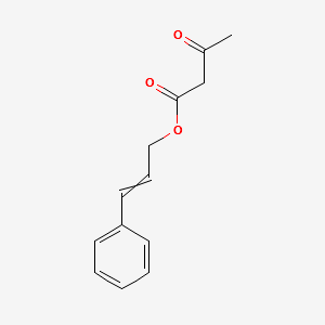 cinnamyl acetoacetate structure, CAS 57582-46-4