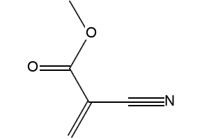 CYANOACRYLIC ACID METHYL ESTER structure, CAS 137-05-3