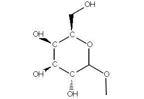 Methyl α-D-Galactopyranoside structure, CAS 93302-26-2