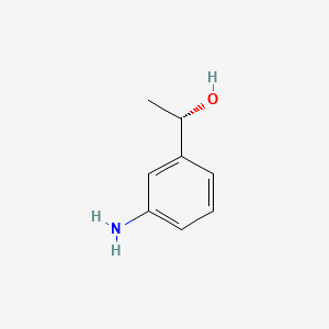 Benzenemethanol, 3-amino-a-methyl-, (aS)- structure, CAS 201939-72-2