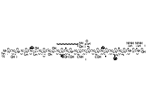Liraglutide structure, CAS 204656-20-2