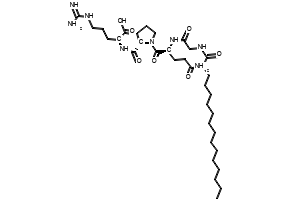 PALMITOYL TETRAPEPTIDE 3 structure, CAS 221227-05-0