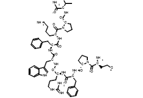 Met-Pro-D-Phe-Arg-D-Trp-Phe-Lys-Pro-Val-NH2 structure, CAS 158563-45-2