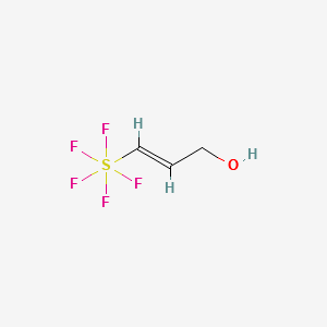 Pentafluoro(3-hydroxy-1-propenyl)sulfur structure, CAS 155990-90-2