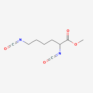 methyl 2,6-diisocyanatohexanoate structure, CAS 4460-02-0