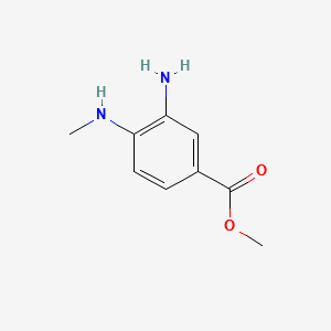 methyl 3-amino-4-(methylamino)benzoate structure, CAS 66315-16-0