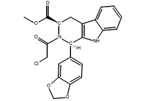 (1R,3R)-METHYL-1,2,3,4-TETRAHYDRO-2-CHLOROACETYL-1-(3,4-METHYLENEDIOXYPHENYL)-9H-PYRIDO[3,4-B]INDOLE-3-CARBOXYLATE structure, CAS 171489-59-1