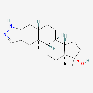 Stanozolol structure, CAS 10148-03-8