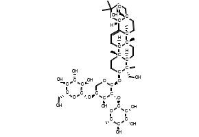 Hederagenin 3-O-α-L-rhaMnopyranosyl(1→2)-(β-D-glucopyranosyl(1→4))-α-L-arabinopyranoside structure, CAS 68027-15-6