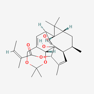 Ingenol-5,20-acetonide-3-O-angelate structure, CAS 87980-68-5