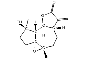 (3R,3As,3Bs,6As,8As,9Ar)-Octahydro-3-Hydroxy-3,8A-DiMethyl-6-Methylene-1H-Oxireno[8,8A]Azuleno[4,5-B]Furan-5(6H)-One structure, CAS 1343403-10-0