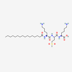 Palmitoyl Tripeptide 38 structure, CAS 1447824-23-8