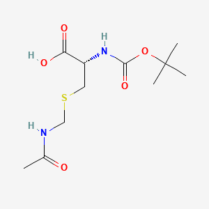 Boc-S-acetamidomethyl-D-cysteine structure, CAS 138775-00-5