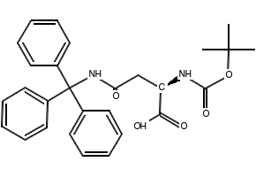 BOC-D-ASN(TRT)-OH structure, CAS 210529-01-4
