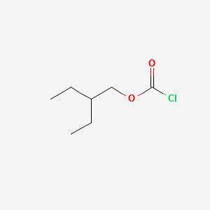 Chlorocarbonic acid-(1-ethyl-butyl ester) structure, CAS 58906-64-2