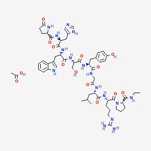 Fertirelin acetate structure, CAS 66002-66-2