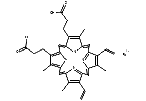 Hematin structure, CAS 14875-96-8