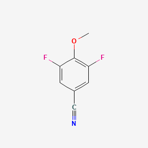 3,5-DIFLUORO-4-METHOXYBENZONITRILE structure, CAS 104197-15-1