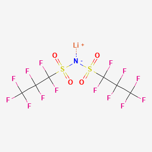 LITHIUM BIS(1,1,2,2,3,3,3-HEPTAFLUORO-1-PROPANESULFONYL)IMIDE structure, CAS 189217-59-2