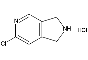 6-chloro-2,3-dihydro-1H-pyrrolo[3,4-c]pyridine hydrochloride structure, CAS 905273-90-7