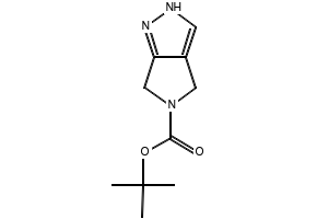 2,6-Dihydro-4H-pyrrolo[3,4-c]pyrazole-5-carboxylic acid tert-butyl ester structure, CAS 1280210-79-8