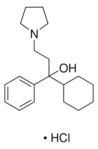PROCYCLIDINE HYDROCHLORIDE structure, CAS 1508-76-5