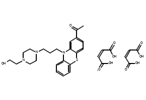 ACETOPHENAZINE MALEATE (200 MG) structure, CAS 5714-00-1
