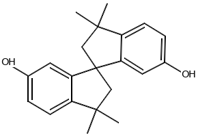 SPIROBIINDANE structure, CAS 1568-80-5