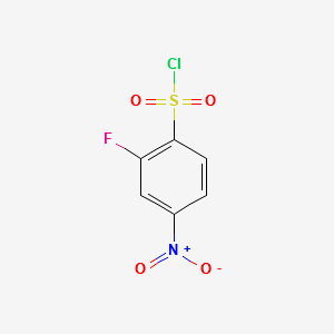2-fluoro-4-nitrobenzene-1-sulfonyl chloride structure, CAS 1146290-36-9