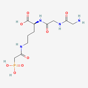 glycylglycyl-N~5~-(phosphonoacetyl)-L-ornithine structure, CAS 71491-24-2