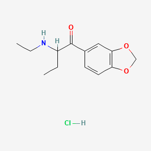 Eutylone hydrochloride structure, CAS 17764-18-0