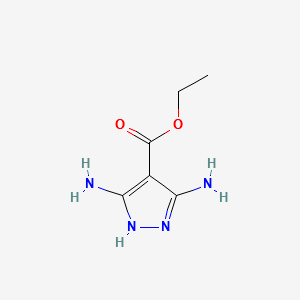 ethyl 3,5-diaMino-1H-pyrazole-4-carboxylate structure, CAS 6825-71-4