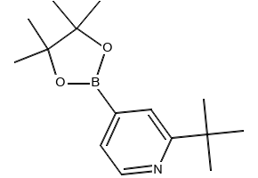 2-tert-butyl-4-(4,4,5,5-tetraMethyl-1,3,2-dioxaborolan-2-yl)pyridine structure, CAS 1627722-65-9