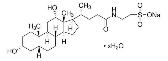 Taurodeoxycholic acid sodium salt monohydrate structure, CAS 207737-97-1